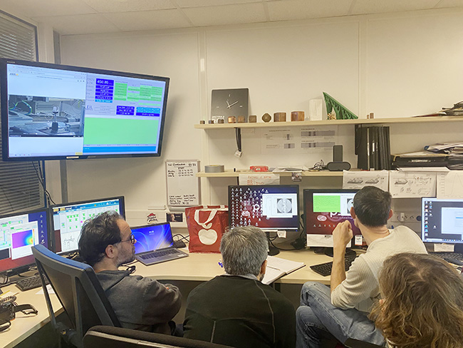 Dans la station de travail de la ligne PSICHÉ