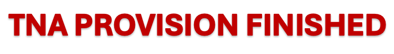 TNAprovisionfinished