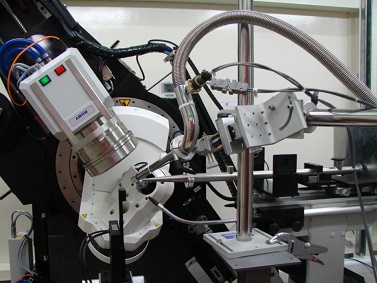 View of the 4-circle diffractometer